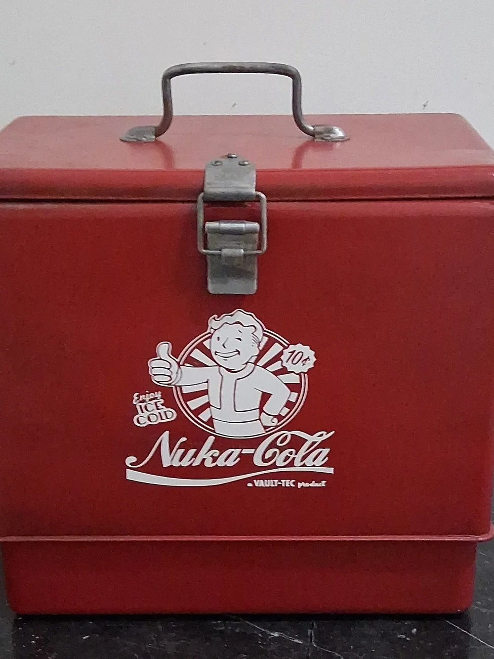 Fallout Nuka Cola Vault Boy Vintage Metal Wet/Dry Multi Level Cooler